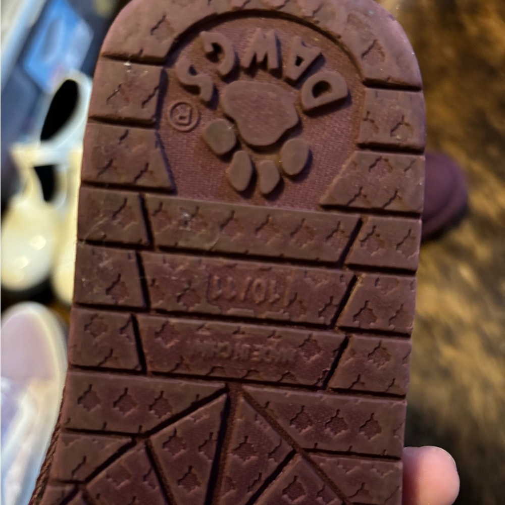 Kids Purple Suede Boots - Picture 4 of 4
